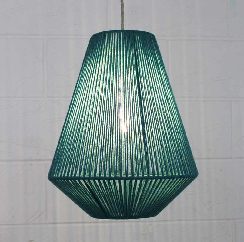 Geometric Aqua lit